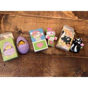 Vintage 1972 Avon Fragrance Glace Sniffy Skunk Pin Pal Jack In Box Lot